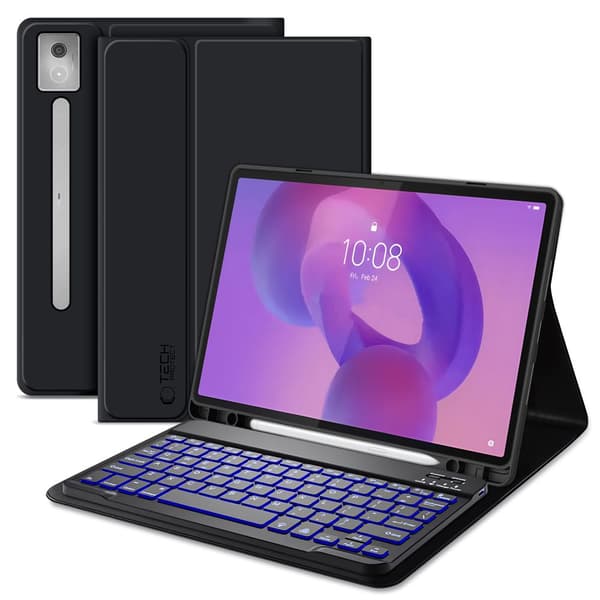 TECH-PRECT SC-KYNÄ + NÄPPÄIMISTÖ LENOVO IDEA TAB PRO / PRO MT 12.7 TB-373 MUSTA