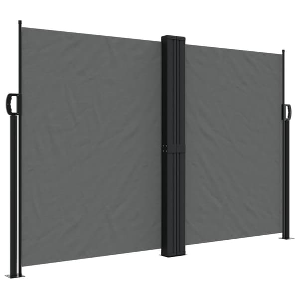 vidaXL Rullande sidomarkis, antracit, 160x1000 cm