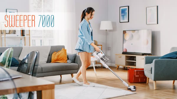 Langaton pystypölynimuri Teesa Sweeper 7000