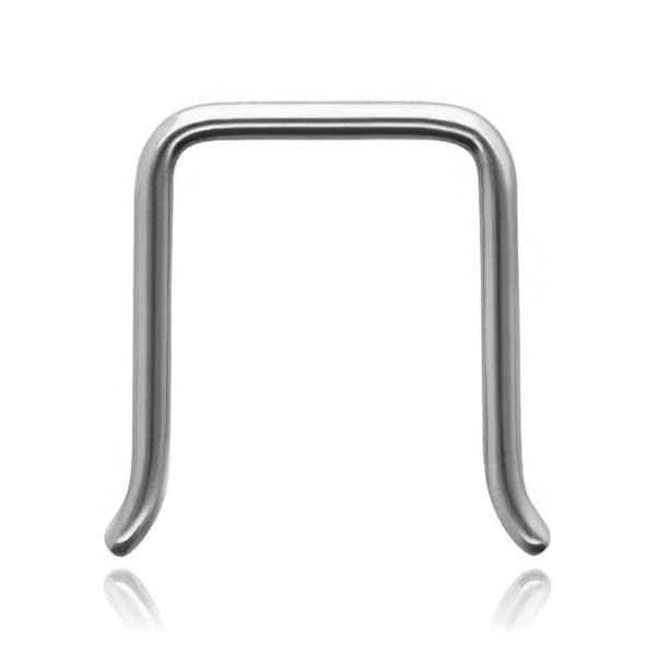 Titan septumpiercing - silver - TN-006 1.2/8