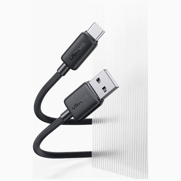 USAMS KY-serien US-SJ693 3A USB-C til USB-A-kabel 2m hvid