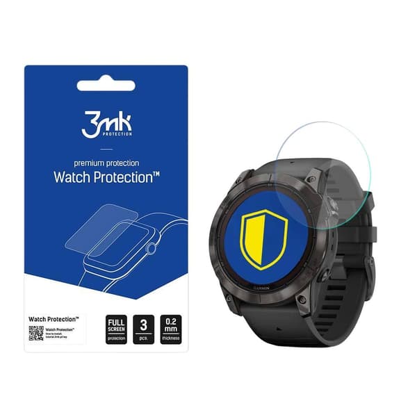 Garmin Fenix 7X Pro Solar - 3mk Kellonsuoja FlexibleGlass