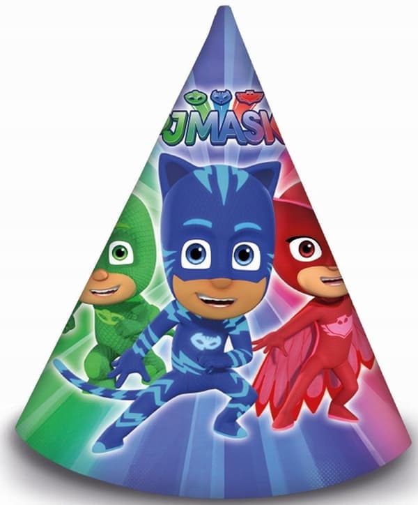 "PJ Masks" papirhuer, 6 stk.