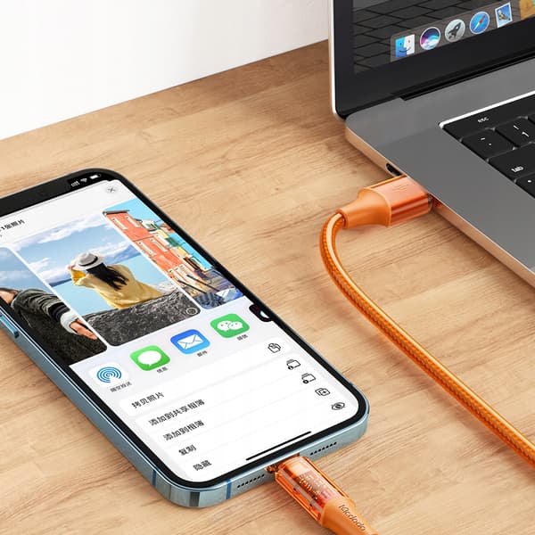 MCDODO USB LIGHTNING-KABEL SNABBLADDNING 36W 1M FÖR IPHONE 11 12 13 14