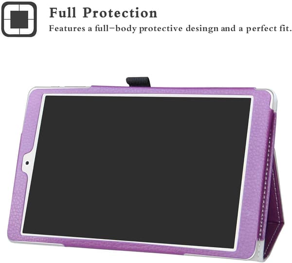 TABLET-ETUIS TIL TECLAST P80 PRO LILLA LUKKET MED FLAP, HOLDBART