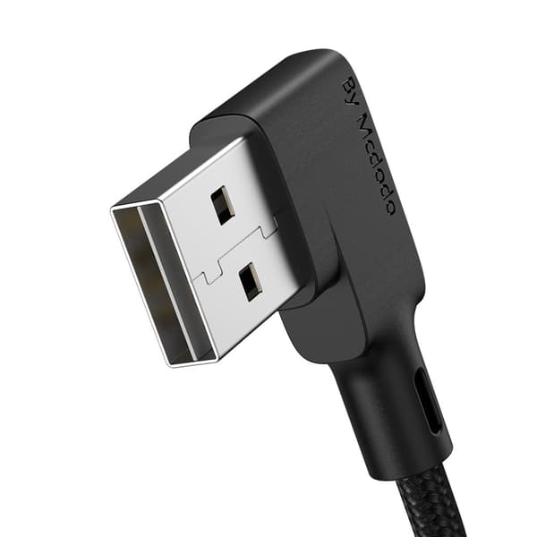 MCDODO VINKLAD USB-C-KABEL FJÄDERSPOLE SNABBLADDNING TYP C LED