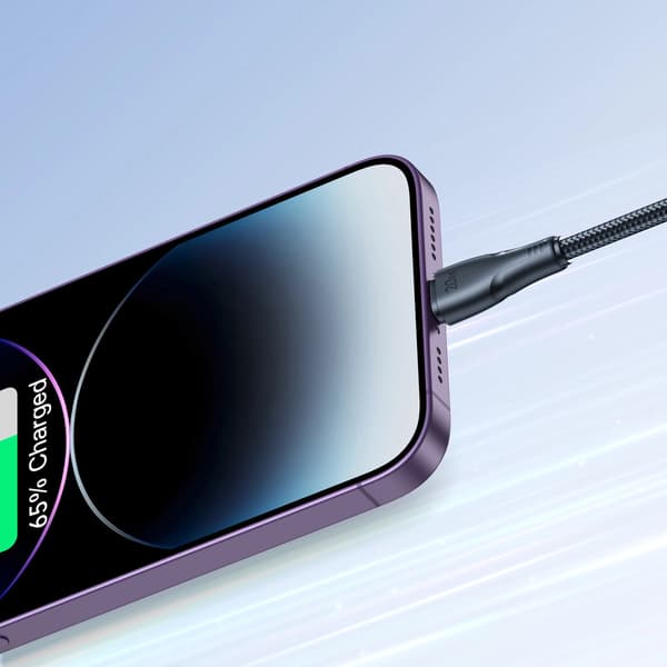 Joyroom Surpass Series A11 Lightning / USB-C -kaapeli 20W 1.2 m - musta