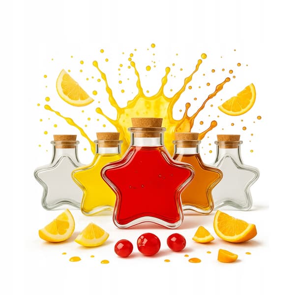 20x STAR-flaskor 150 ml glasburk för likörer, viner, juicer