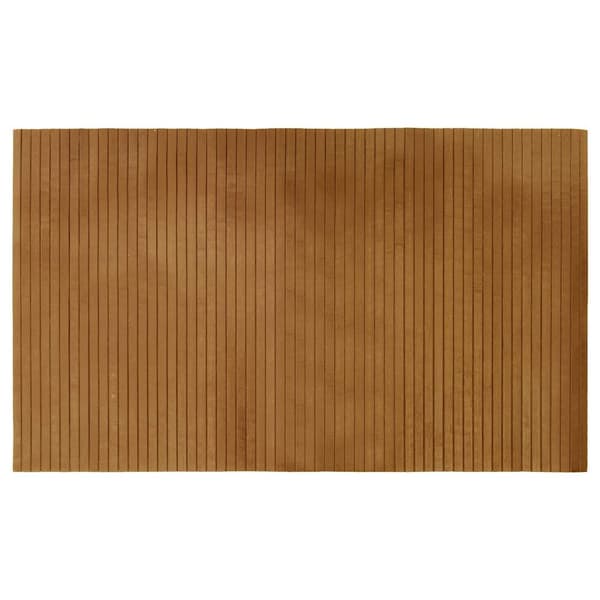 vidaXL Suorakulmainen matto, ruskea, 60x100 cm, bambu