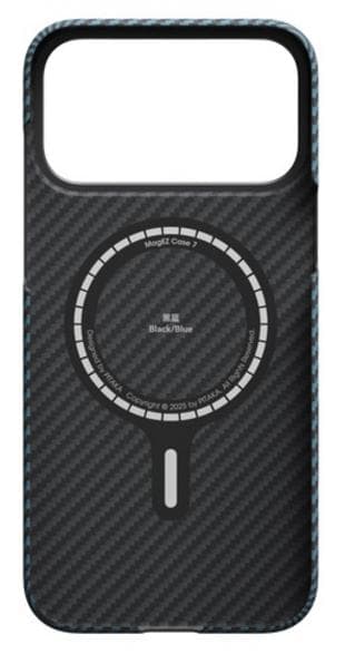 Etui PITAKA Ultra-Slim för iPhone 17 Pro Max Svart-blå