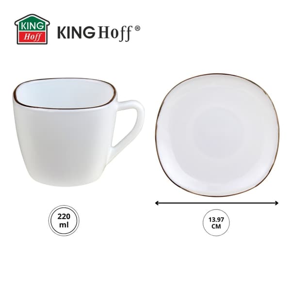 KINGHOFF OPAL KH-1930 KAFFESERVICE MED 6 KOPPAR MED FAT