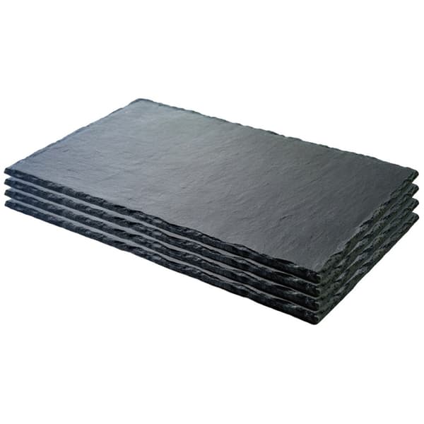 Stenbakke til servering rektangulær 30x20cm 4 stk.