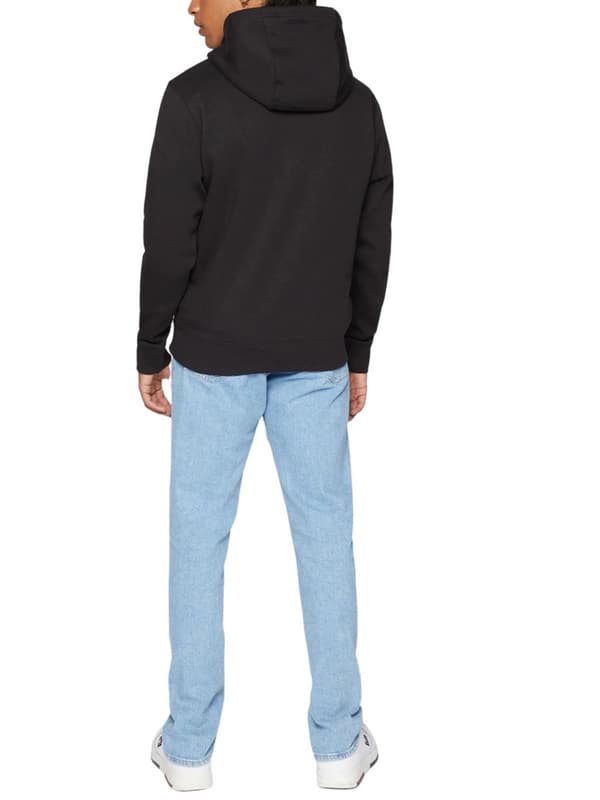 TOMMY JEANS Sort sweatshirt med lynlås, størrelse L