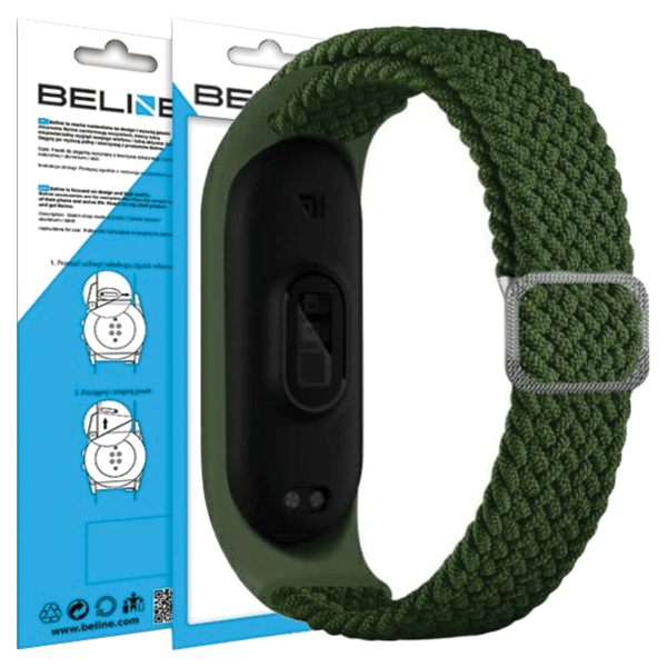 Beline Mi Band 7/6/5 Tekstilrem grøn