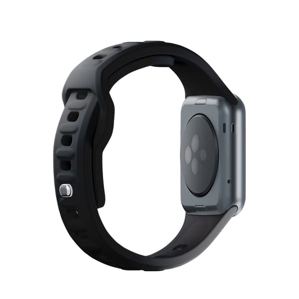 42/44/45/46/49 mm Sort (stor) - 3mk Silikone Urrem til Apple
