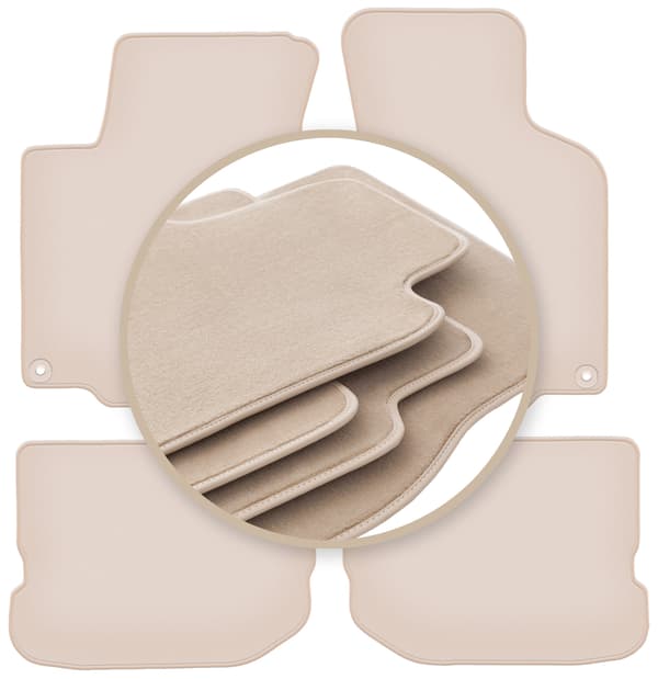 PREMIUM beige gulvmåtter til: Seat Toledo II sedan 1998-2004