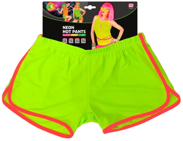 Neongrønne 80er diskoshorts