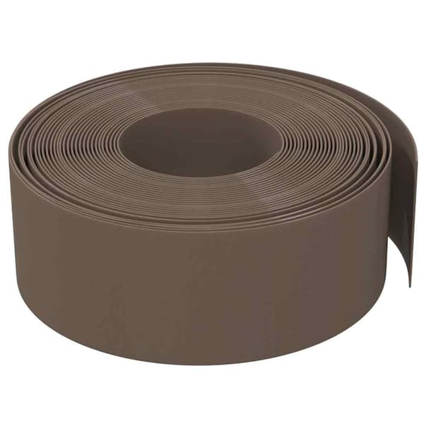 vidaXL Trädgårdskant, 5 st, Brun, 10 m, 20 cm, Polyeten