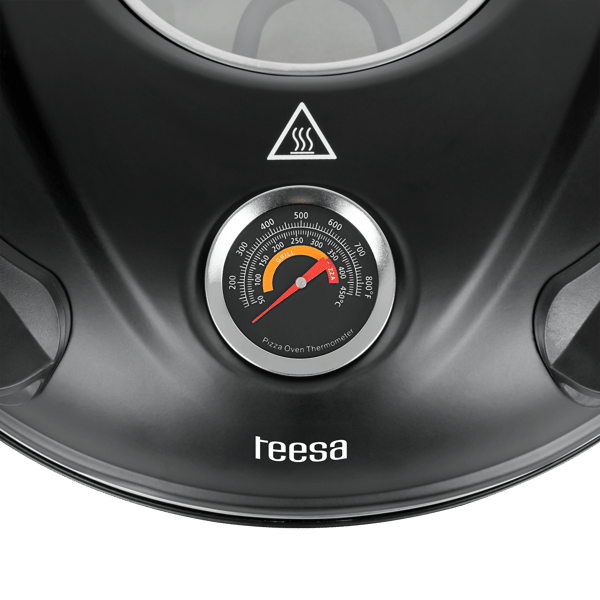 Teesa Supreme+ pizzauuni 400°C 1200W kiviikkuna 2 lapaa