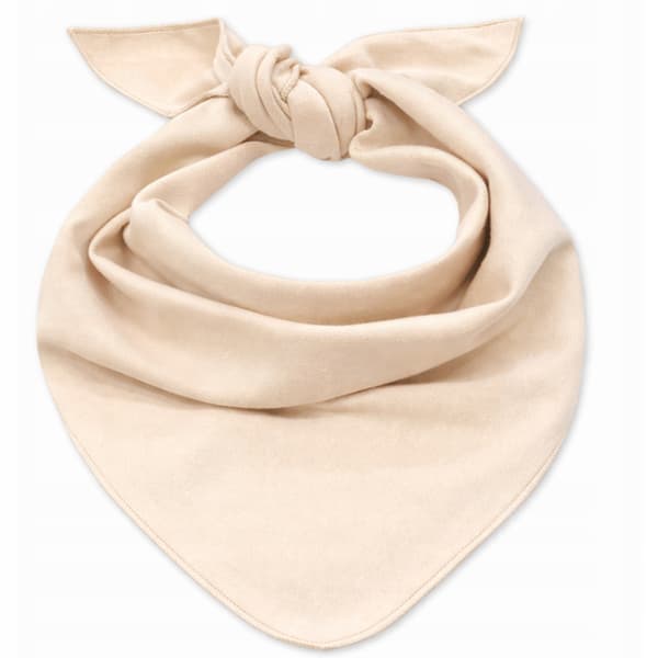 Stor triangulär halsduk sandbeige bomull