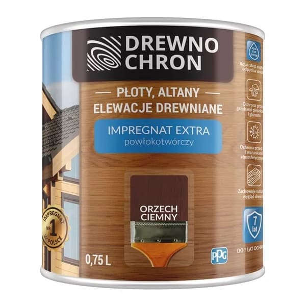 DREWNOCHRON IMPREGNERINGSBELÄGGNING MÖRK VALNÖT 2,5L - 5IMDR.ORC2.5