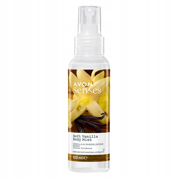 Avon - Soft Vanilla Senses body mist vanilj sandelträ 100 ml