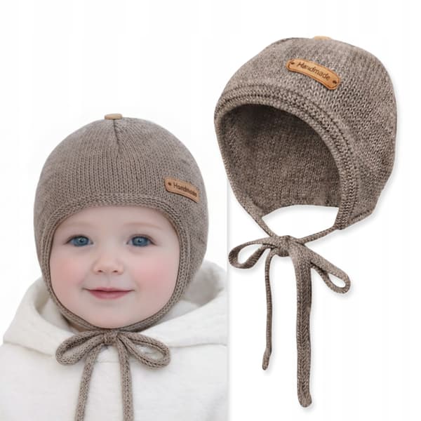 BABYMÖSSA 34-36 KNUT TÄCKER ÖRONEN VÅR HÖST DARTOMIK BEIGE