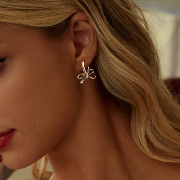 Silverörhängen med rosetter, ringar och spännen, 925 silver