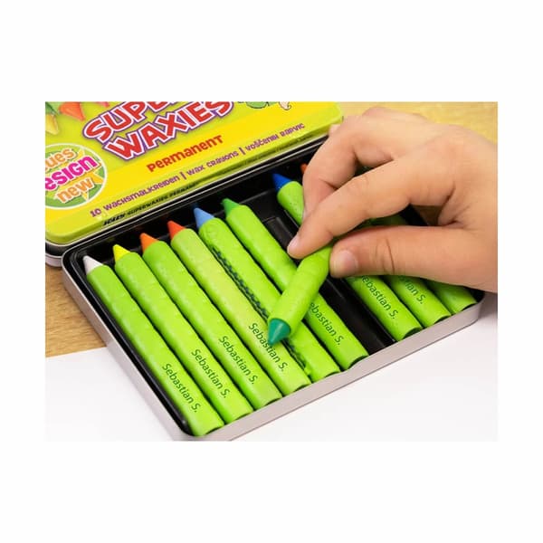 Jolly okrossbara vaxkritor 10 st - i metallask 3+