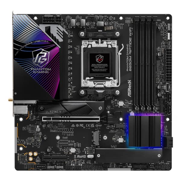 ASRock B850M Riptide WiFi bundkort, Micro ATX, AMD AM5