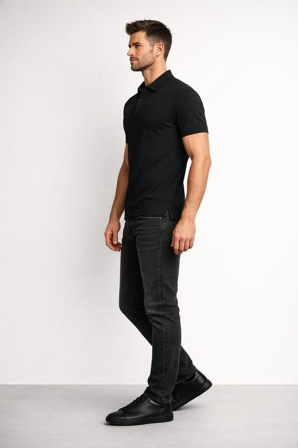 Herre denimshorts i grafit Recea 29