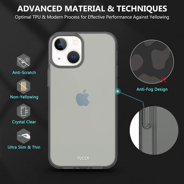 SKAL TILL APPLE IPHONE 13 MINI 5.4' 2021 GRÅTT + GLAS