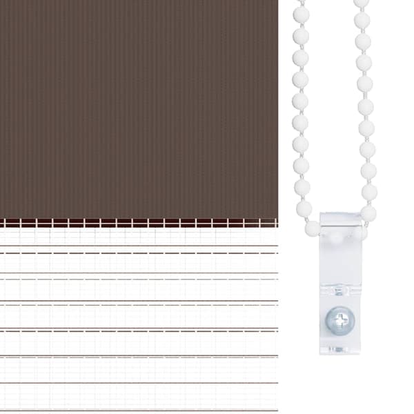 Randig rullgardin (80 x 175 cm) kaffe