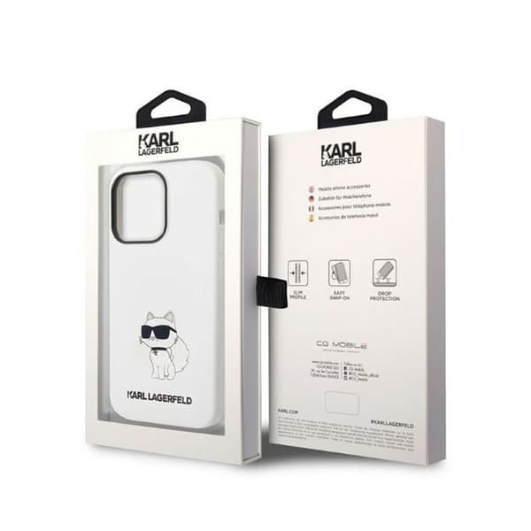 Karl Lagerfeld Silikon NFT Choupette - iPhone 14 Pro Max Skal (Vit)