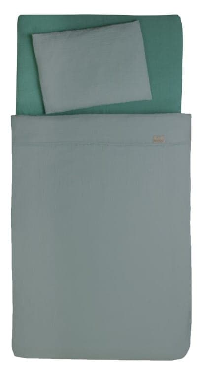2-delat bäddset 100x135 muslin grön