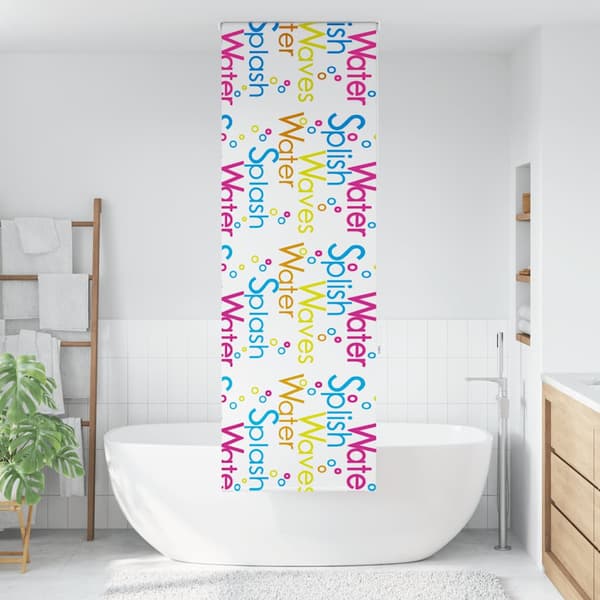vidaXL Duschrullgardin 60x240 cm Tygbredd 56 cm
