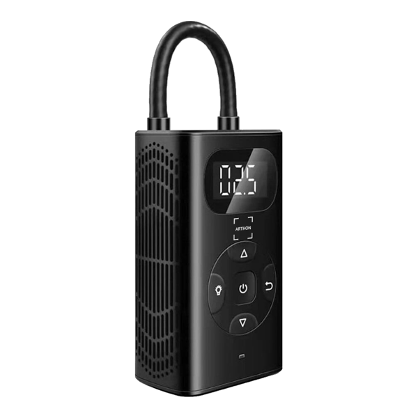 Elektrisk bilpump + USB-powerbank bärbar kompressor lykta