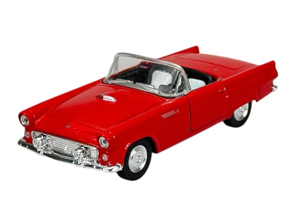 WELLY OLD TIMER 1955 FORD THUNDERBIRD ILMAN KATTOA PUNAINEN 1:34 42366