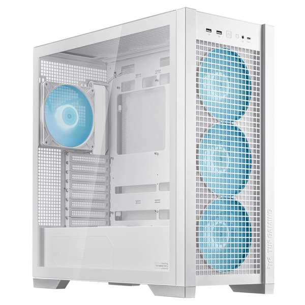 ASUS TUF GAMING GT302 TG ARGB vitt datorchassi