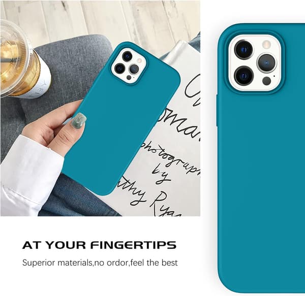 FODRAL TILL APPLE IPHONE 12 PRO MAX MARINBLÅ SILIKON