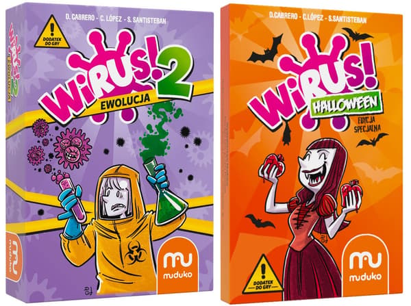 Et sæt tilføjelser til Muduko VIRUS-spillet, EVOLUTION + HELLOWEEN-tilføjelsen