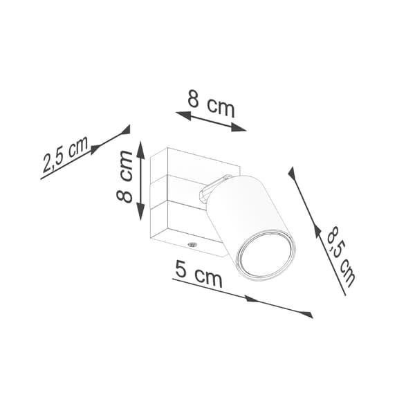 FAGER VÆGLAMPE 1 GU10 SORT TRÆ SOLLUX SL.1343