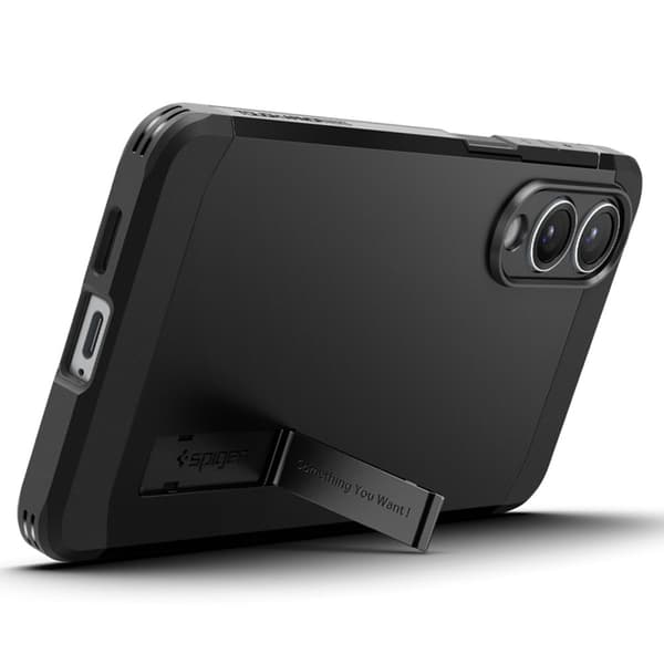 Spigen Tough Armor MagSafe - Etui til Samsung Galaxy S25 Edge (Sort)