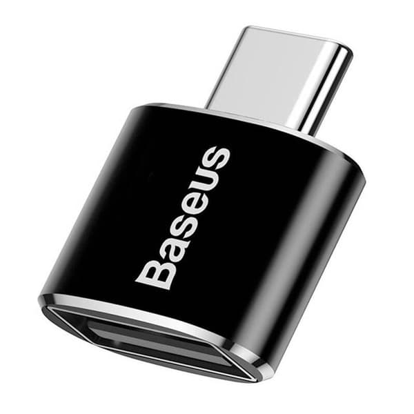 Baseus USB till USB Typ-C-adapter 2.4A (svart)