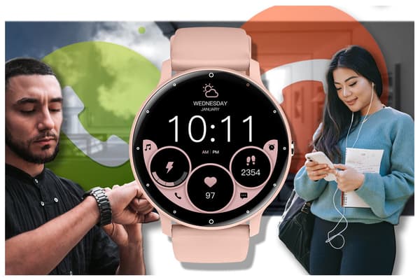 SMARTKLOCKA UNISEX GRAVITY GT1-5 PRO - BLUETOOTH-SAMTAL, EXTRA ARMBAND (sg027e)