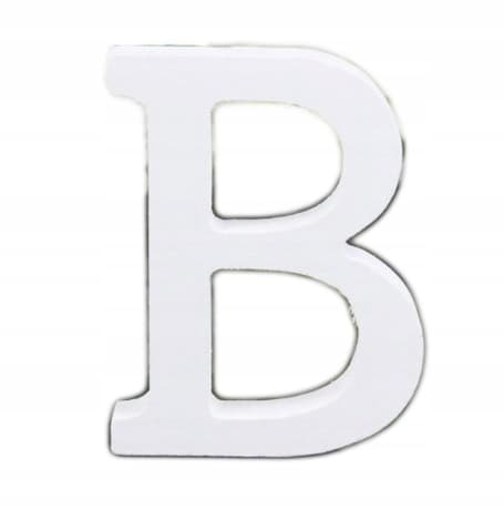 Träbokstav "B", 16 cm, 1 kpl