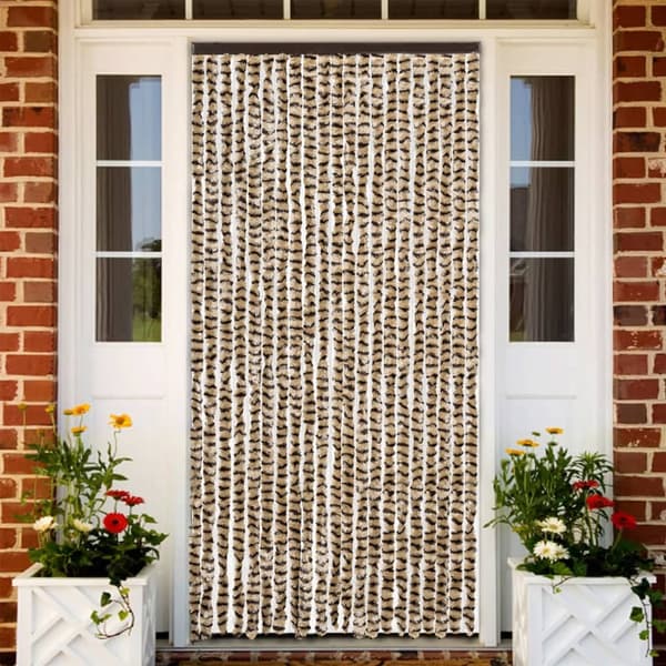 vidaXL Flugnät Beige Brun 90x200 cm Chenille