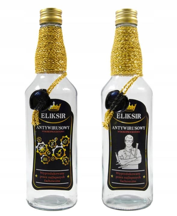 Monopoly dekoreret flaske 500ML ANTIVIRUS ELIXIR