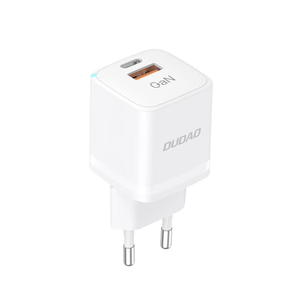 Dudao A13Pro GaN 33W PPS USB C/USB Vægoplader - Hvid