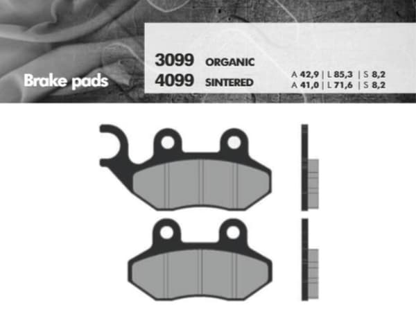 BRENTA BROMSBELÄGG KH264 SINTRAD METALL (GULD) (FT 4099)